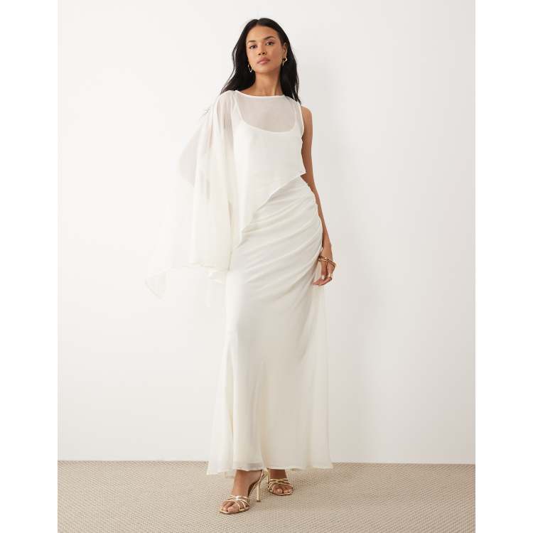asos white butterfly dress long sleeve ASOS EDITION crystal long sleeve embellished midi dress with faux feather  hem in ivory