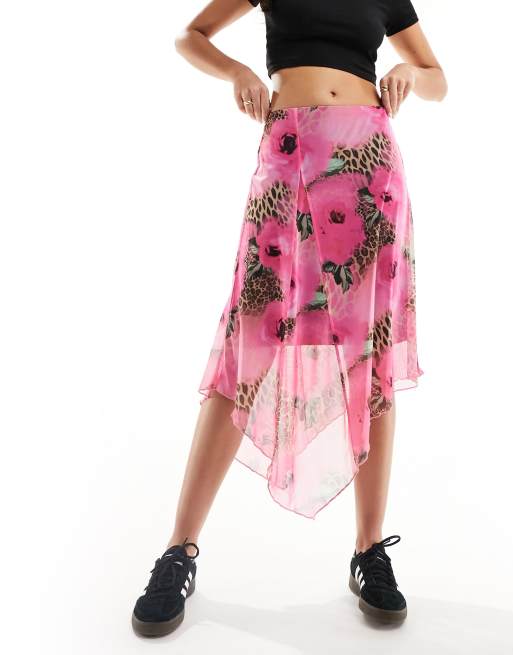 Asos leopard hotsell maxi skirt