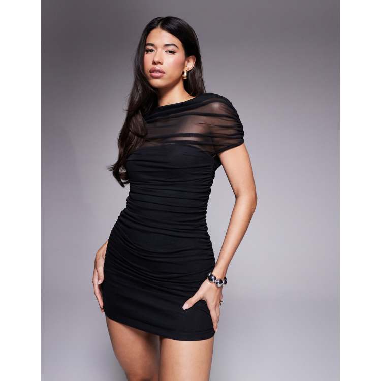 mesh dress no bra Midi Dresses Sonia Dress Brown Size 12