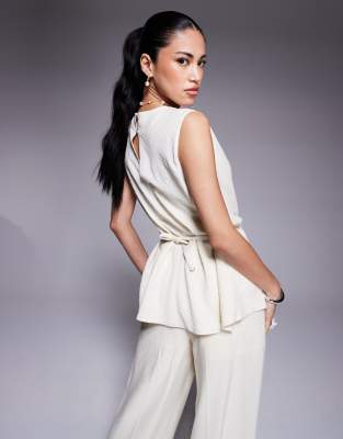 Cami Cowl Neck Top with Pants Set