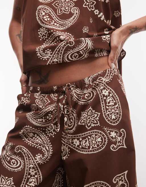 ASOS DESIGN drawstring wide leg pants (Part of a set), 3 of 5