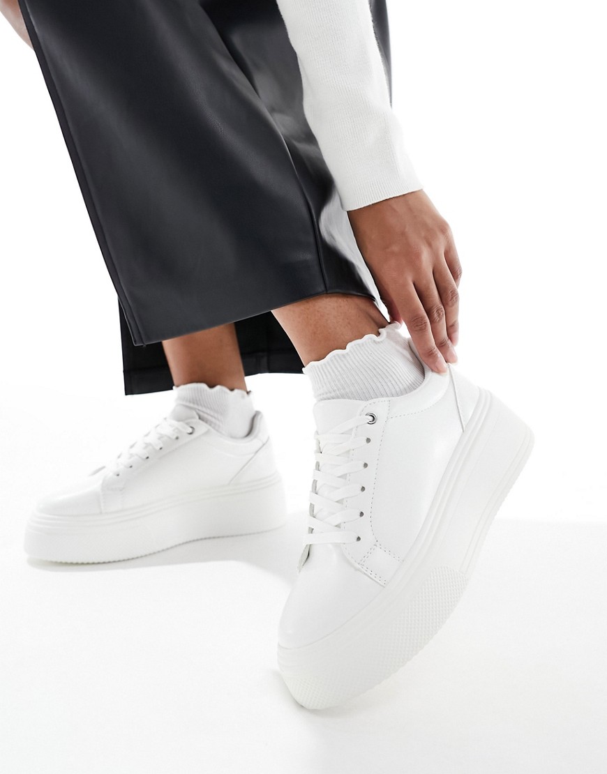 Asos Design Dream Chunky Sneakers In White