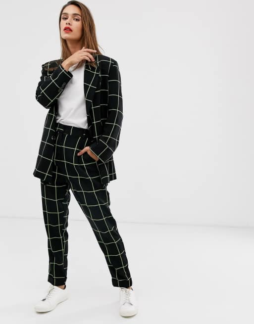 ASOS DESIGN - Tailleur à grands carreaux fluorescents , 2 de 2