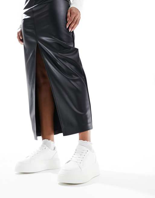 ASOS DESIGN - Dream - Sneakers met dikke zool in wit , 4 van 5