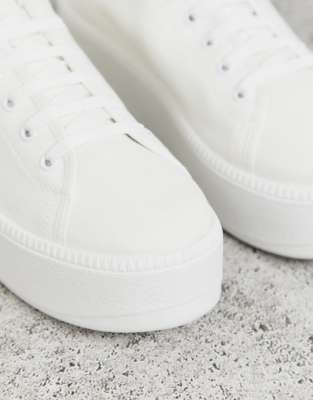 white platform sneakers asos