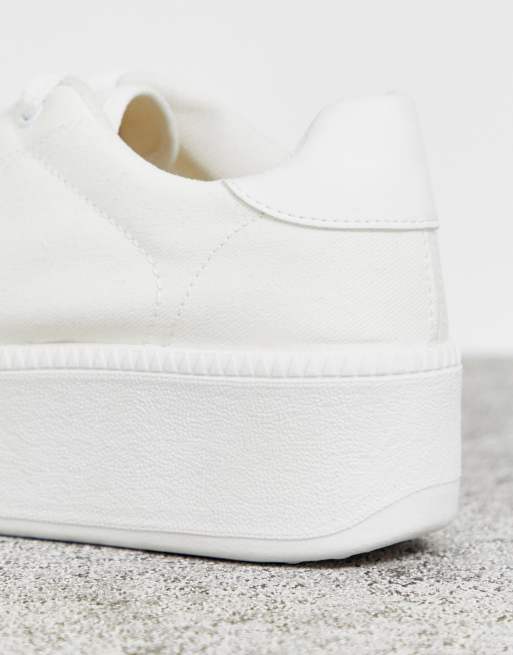 ASOS DESIGN Dreamer flatform chunky sneakers in white