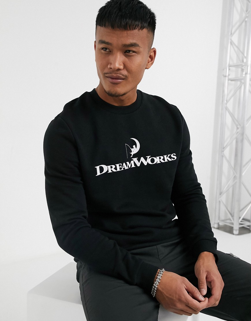 ASOS DESIGN Dreamworks sweatshirt in black