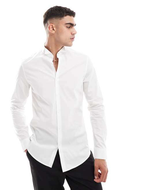 ASOS DESIGN dress shirt in white ASOS