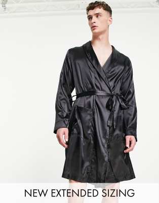 ASOS DESIGN robe \u0026 pajama pants set in 
