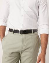 ASOS DESIGN formal linen blend regular shirt in black