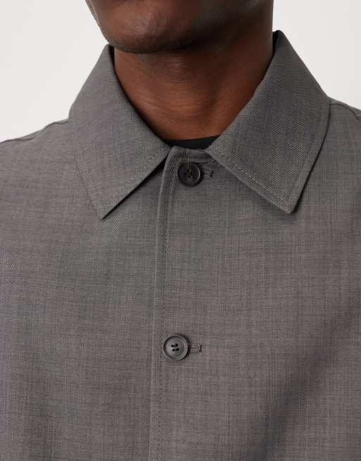 ASOS DESIGN dressy blouson jacket in heather gray - part of a set, 5 of 5