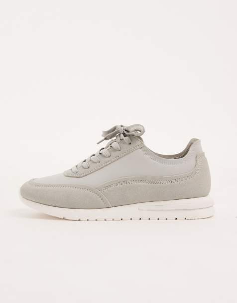 ASOS DESIGN dressy running sneakers in gray - view 1