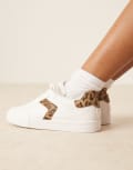 [ASOS DESIGN] ASOS DESIGN Drift lace-up sneakers in white-Multi 40 White mix