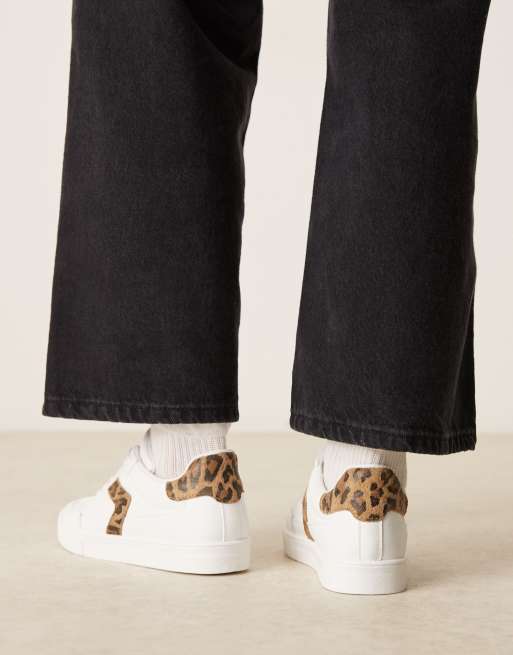 ASOS DESIGN Drift lace up sneakers in white, 3 of 5