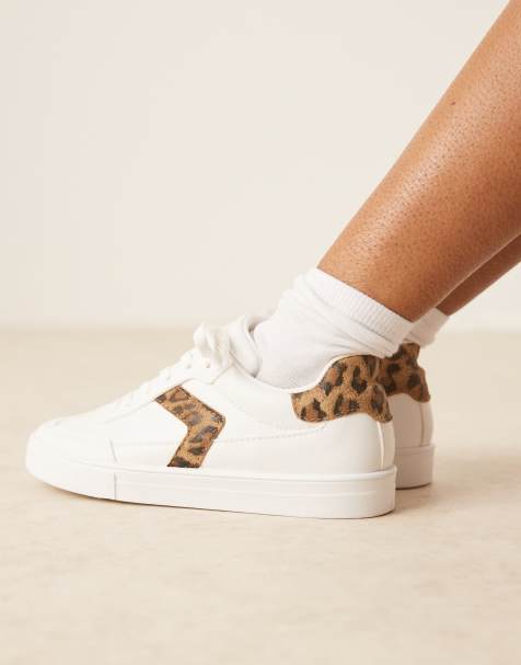 ASOS DESIGN Drift lace up trainers in white - view 1