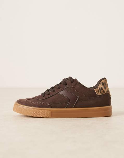 ASOS DESIGN – Drift – Sneaker zum Schnüren aus Wildlederimitat in Schokobraun - view 1