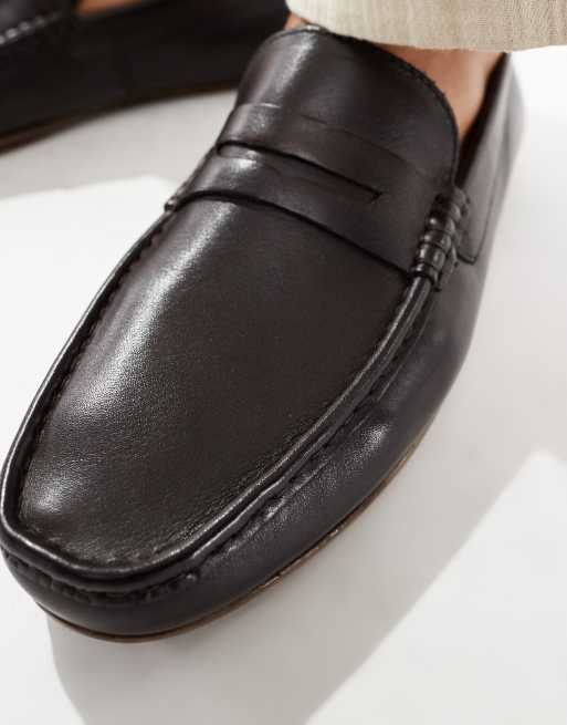 ASOS DESIGN – Driver – Bruna loafers i läder, 2 av 4