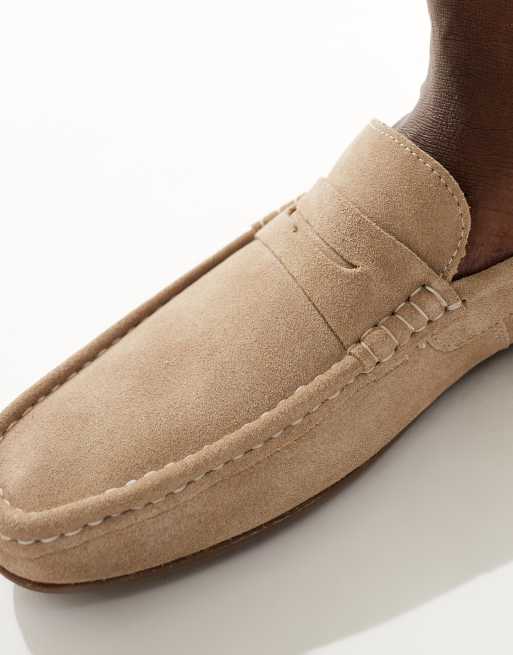 ASOS DESIGN drivers in stone suede, 2 of 4