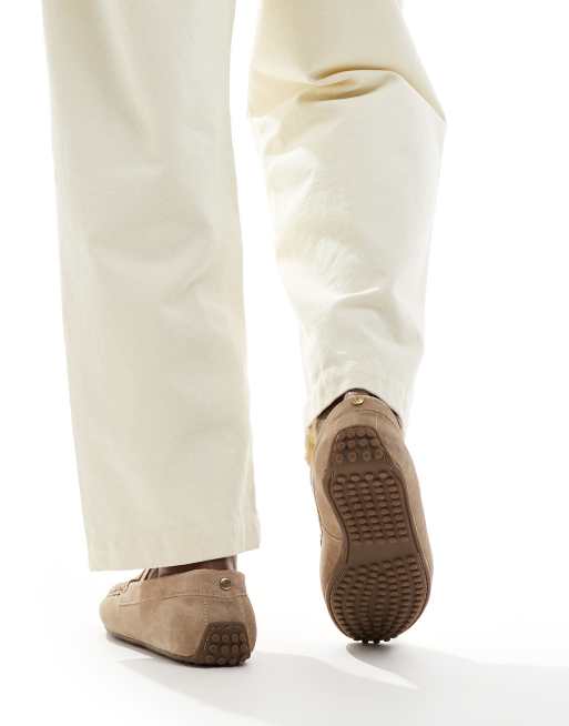 ASOS DESIGN drivers in stone suede, 3 of 4