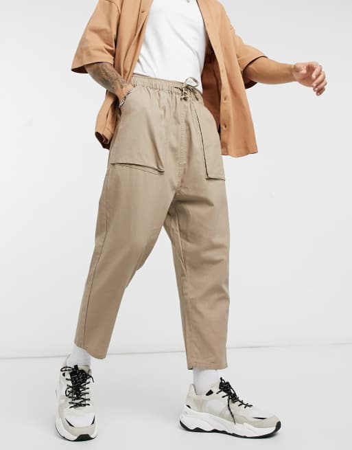 Asos drop 2024 crotch pants