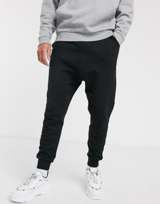 asos drop crotch joggers with ruched detail