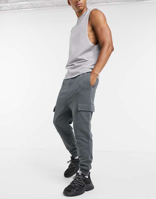 drop crotch sweatpants mens