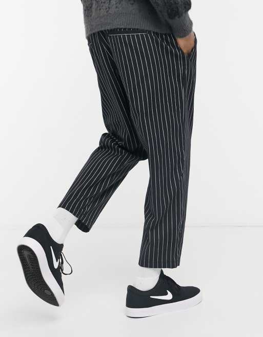 Asos striped pants sales mens