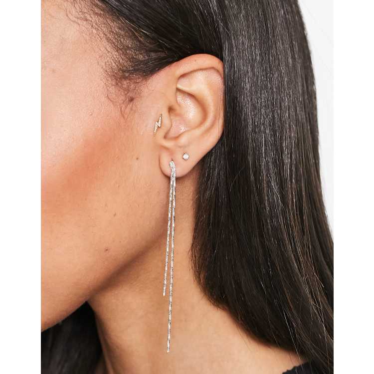 Real silver drop deals earrings