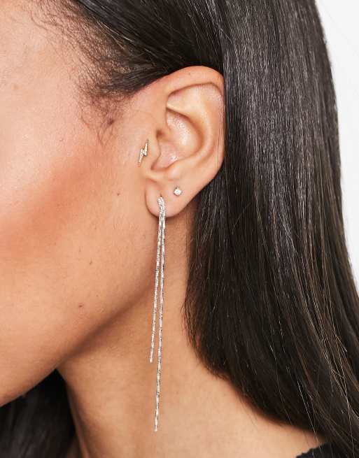 Chain deals style earrings