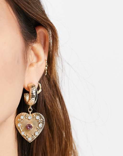 Pink best sale earrings asos