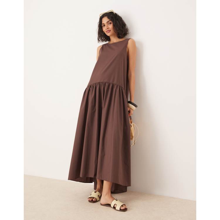 asos cotton maxi dress ASOS Design - Cami Maxi Dress - Women - Cotton/Linen