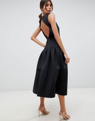 asos black prom dress