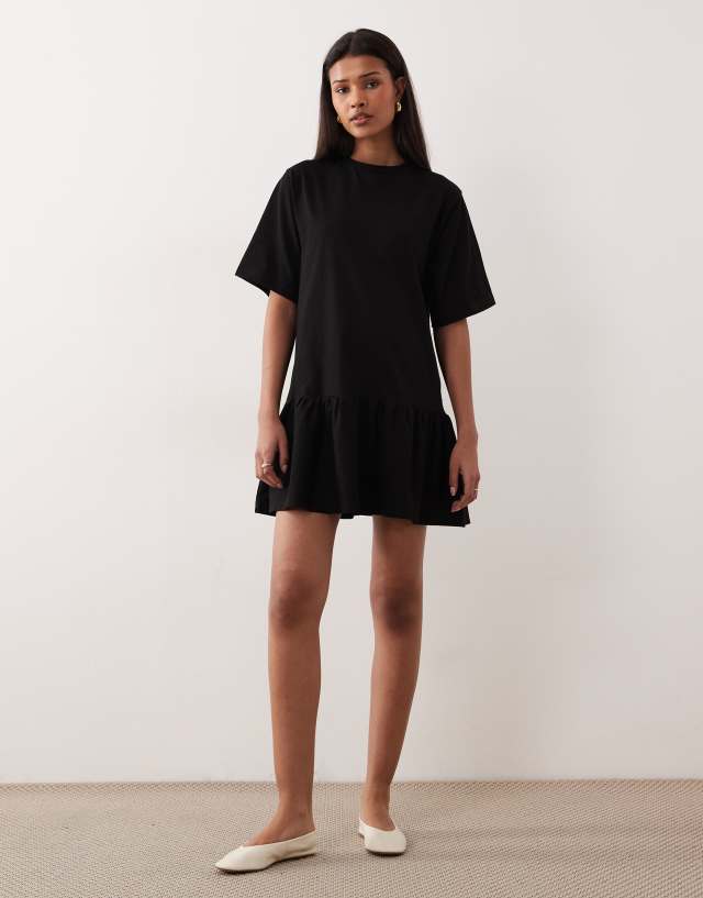 black mini dress drop waist ASOS Design - - Women - Cotton - 0 US Backless Gray Lace Prom satin material Equal parts playful and Color:Sage-Green