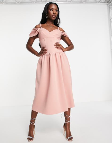 Asos pink shop occasion dress