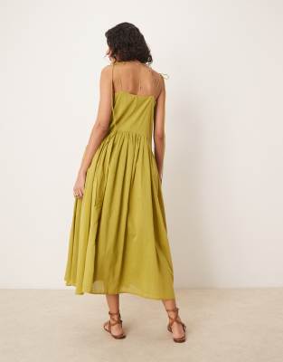 green satin floor length dress BABARONI Sheath Satin Cowl Neck Prom Dresses Dark Green Plus Size, Dark Green / US18 main image 0