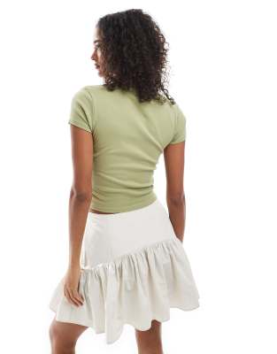 Asos Design Dropped Waist Mini Skirt