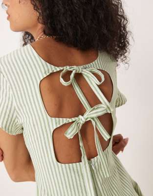 Asos Design Dropped Waist T-shirt Mini Dress