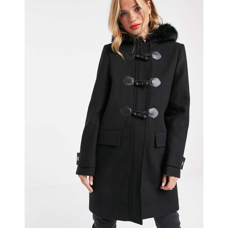 Black duffle cheap coat womens