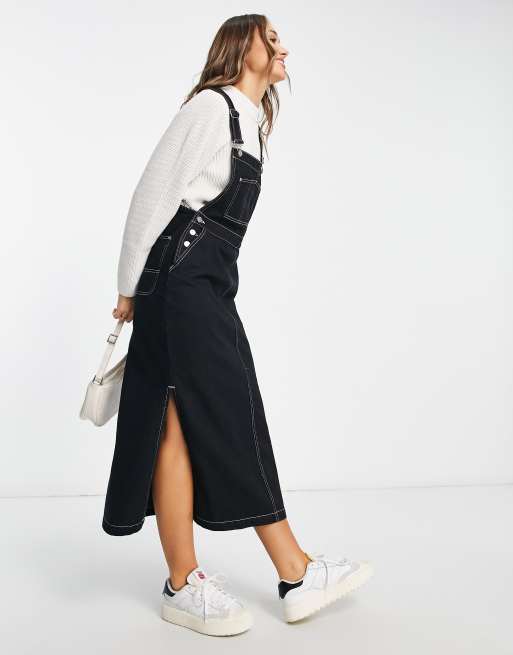 Black 2025 skirt dungarees