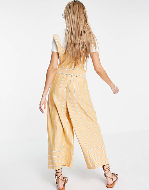Jumpsuits & Playsuits dungaree with wide leg in stripe 