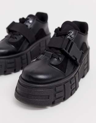 asos black chunky trainers