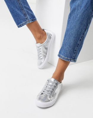 ASOS DESIGN Dunn lace up sneakers in 