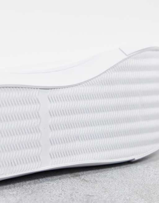 ASOS DESIGN Dunn lace up sneakers in white, 3 of 4