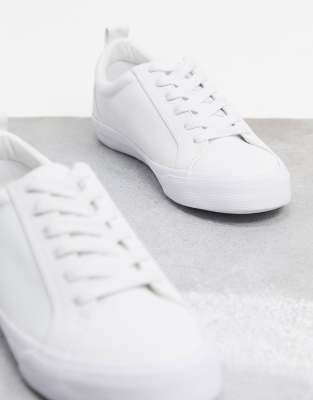 asos design white trainers