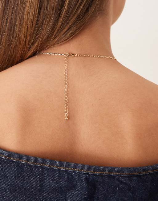 ASOS DESIGN - Dunne ketting met kleine bedeltjes in goudkleur, 3 van 3