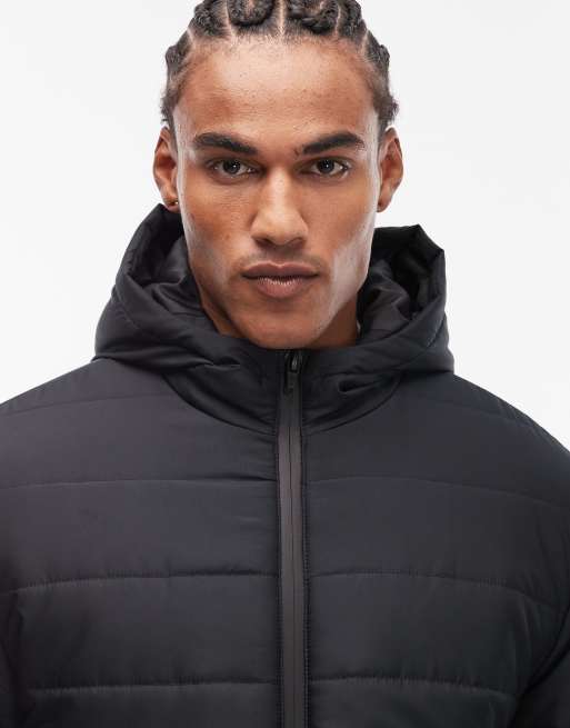 ASOS DESIGN - Dunne PeakMAX™ jas met capuchon in zwart, 5 van 5