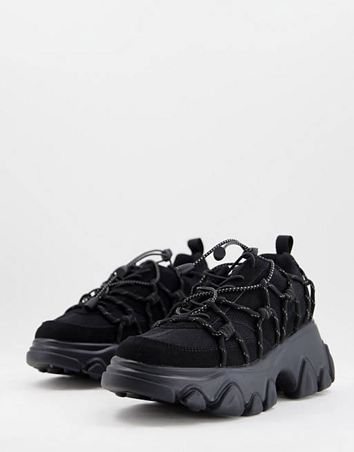 Shoes Trainers/Durban chunky hiker trainers in black 
