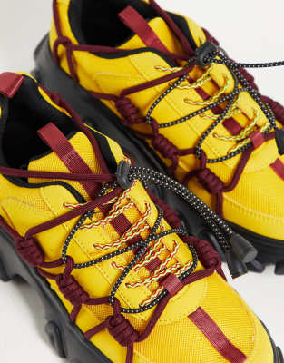 asos yellow trainers