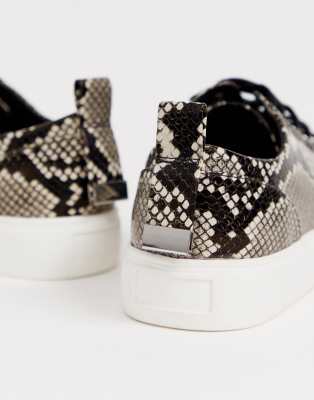 snake print plimsolls