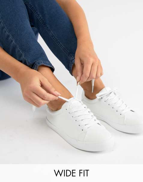 ASOS DESIGN - Dustin - Baskets larges à lacets - Blanc